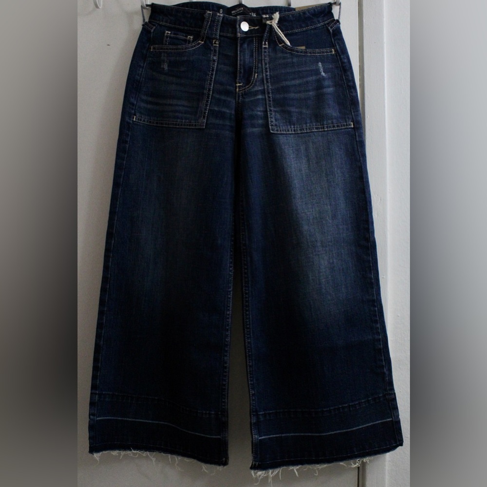 Hollister Low-Rise Denim Culottes (0R/W24, Dark Wash)